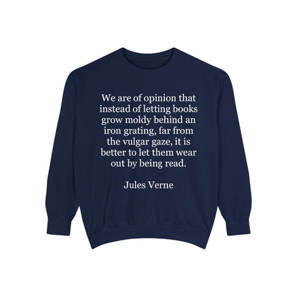 Jules Verne Quote Sweatshirt — Literary Quote Crewneck for Book Lovers