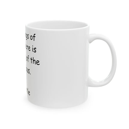 Aristotle Quote Mug – 11oz Ceramic Cup on Nature & Reflection