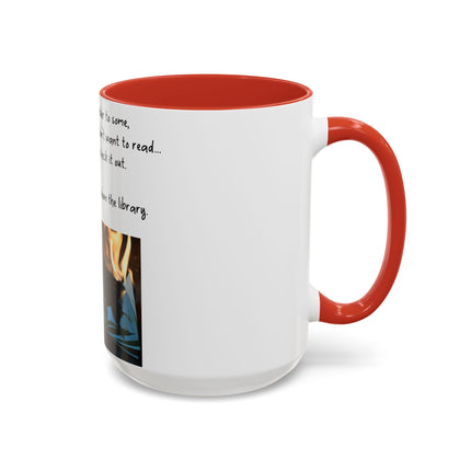 Inspirational Reading Mug – 15oz Ceramic | Burning Book Graphic