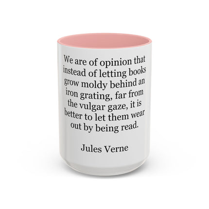 Jules Verne Quote Coffee Mug — Literary Quote Accent Mug (11/15oz)