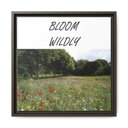 Bloom Wildly Framed Canvas Print — Wildflower Meadow Wall Art