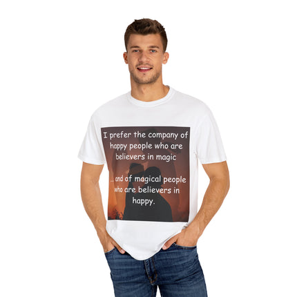 Believers in Magic Tee – Unisex Garment-Dyed Shirt for Joyful Souls