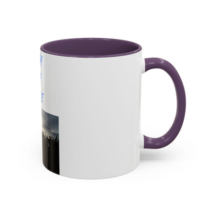 Pray for Peace Accent Coffee Mug – Inspirational – 11oz