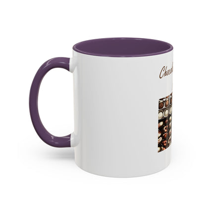 Chocolate Is Brain Fuel Coffee Mug — Chocolate Lovers Accent Mug (11/15oz)