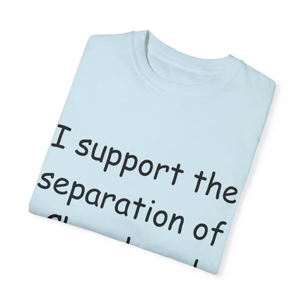 Progressive Activism T-Shirt – “Church and Hate” Quote – Unisex Fit