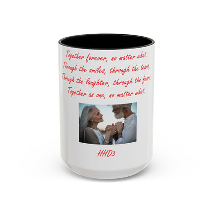 Romantic Coffee Mug – “Together Forever” – 15oz Ceramic