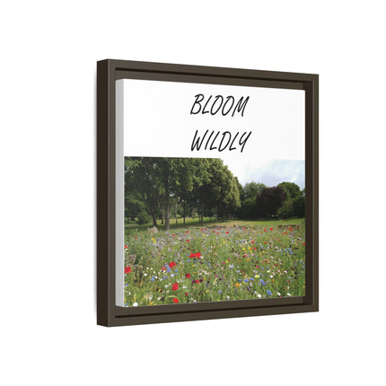 Bloom Wildly Framed Canvas Print — Wildflower Meadow Wall Art