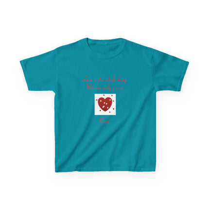 Love Is the Whole Thing Kids Tee – Heart Design Cotton Shirt