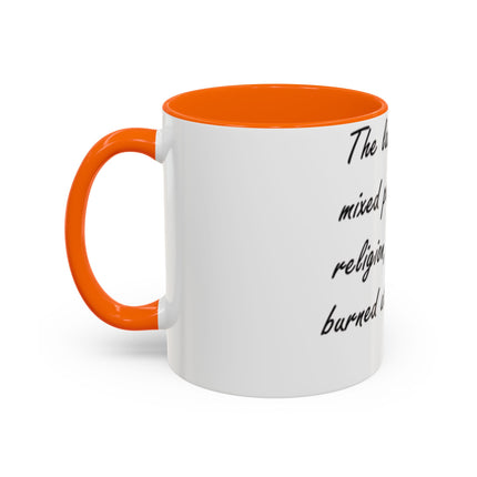 Politics & Religion Accent Mug – 11oz – Bold Conversation Starter