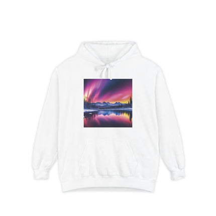 Aurora Mountain Hoodie — Northern Lights Scenic Pullover