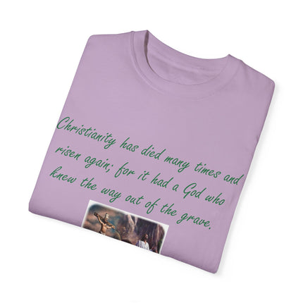 Chesterton Quote T-Shirt – Resurrection Design – Unisex Tee