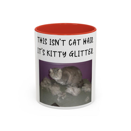 Kitty Glitter Mug – 11oz Accent Ceramic Cup for Cat Lovers