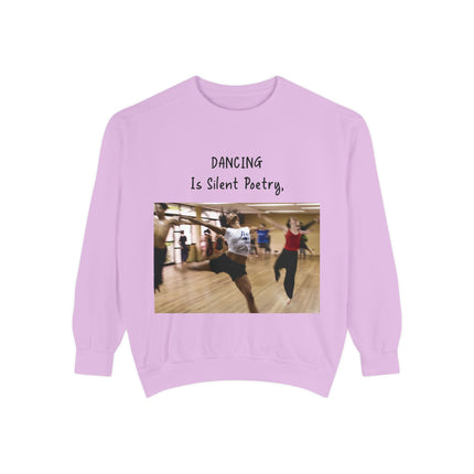 Dance Lover Gift Sweatshirt – “Dancing Is Silent Poetry” Quote