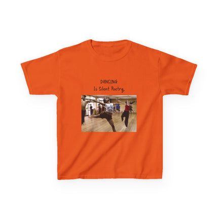 Dancing Is Silent Poetry Kids Tee – Heavy Cotton | Dance Gift