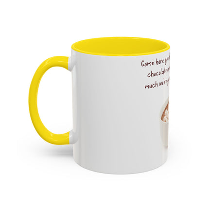 Funny Hot Chocolate Mug – “Lie to Me” Accent Ceramic – 11oz