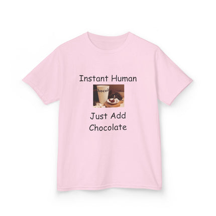 Instant Human Kids Tee – Funny Chocolate Shirt for Sweet Personalities