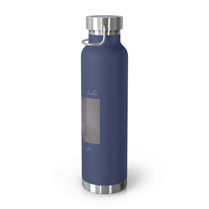 Starry Night Insulated Water Bottle - 22oz, Inspirational Quote