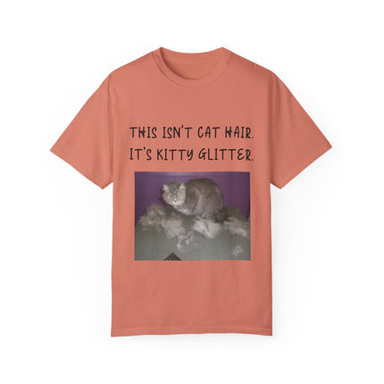 Kitty Glitter T-Shirt – Unisex Cat Lover Tee with Playful Quote