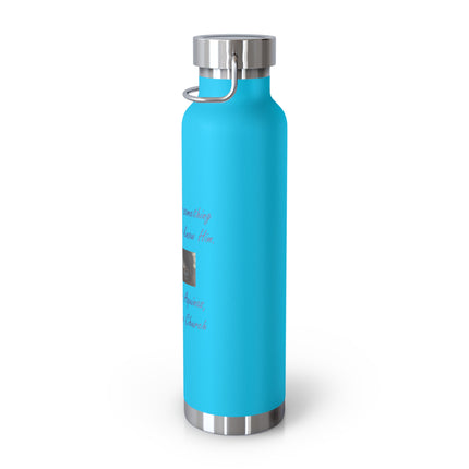 Inspirational Insulated Water Bottle - 22oz Stainless Steel with Saint Thomas Aquinas Quote