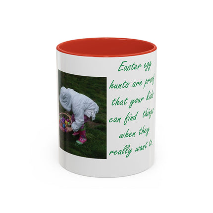 Funny Easter Egg Hunt Mug – 11oz Accent Cup for Parents