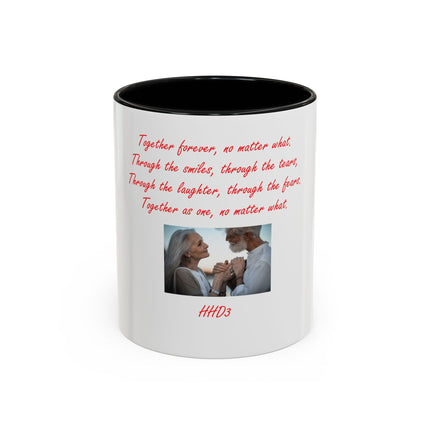 Accent Coffee Mug — 'Together Forever' Romantic Photo Mug (11/15oz)