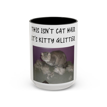 Kitty Glitter Mug – 15oz Accent Ceramic Cup for Cat Lovers