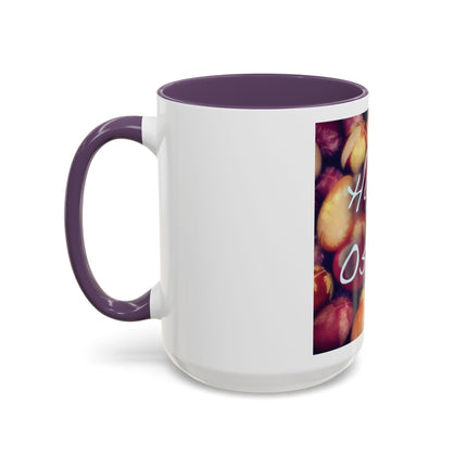 Ostara Coffee Mug – "Happy Ostara" Accent Easter Spring Floral Mug (11/15oz)