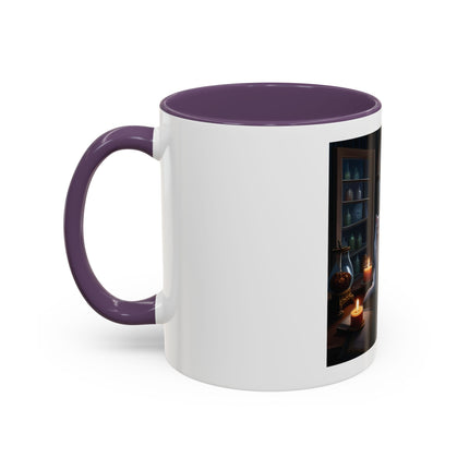 Moonlit Witch Cats Coffee Mug — Gothic Cat Magic Tea Cup (11/15oz)