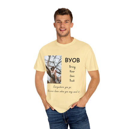 BYOB T-Shirt – “Bring Your Own Book” – Unisex Literary Design