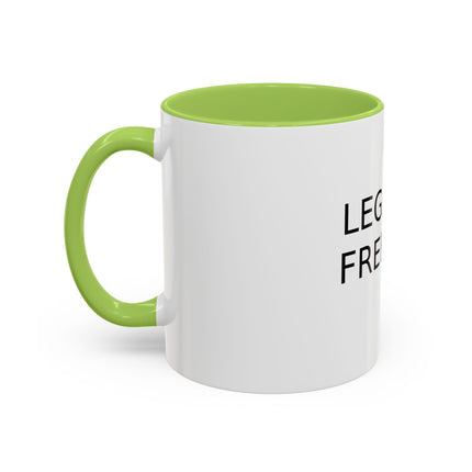 Legalize Freedom Accent Coffee Mug – Colored Handle 11/15oz