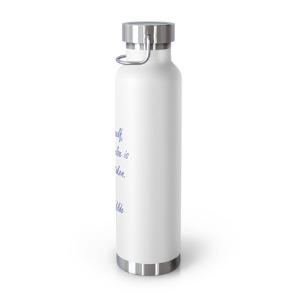 Inspirational Insulated Water Bottle - Be Yourself, 22oz