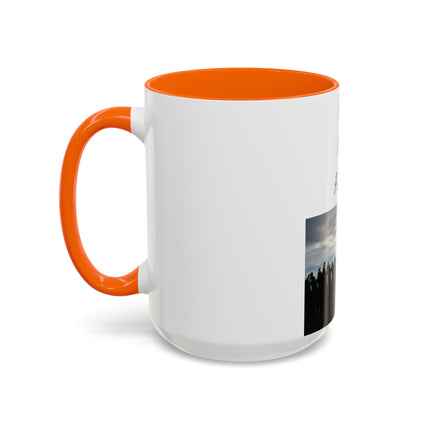 Ceramic Mug – “Pray for Peace” Message – 15oz Accent