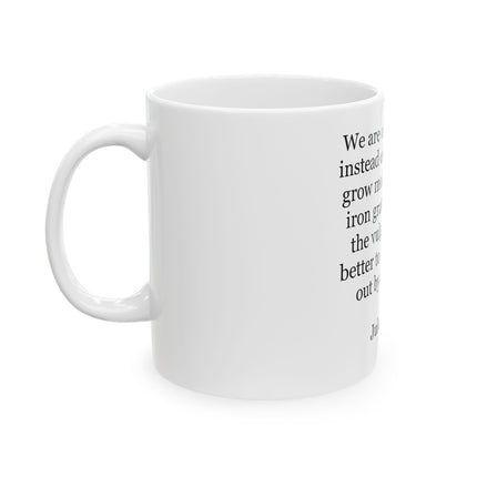 Jules Verne Quote Coffee Mug — "Better to Let Them Wear Out by Being Read" Ceramic Book Lover Gift (11oz/15oz)