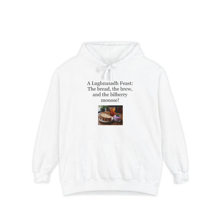 Lughnasadh Feast Hoodie — “A Lughnasadh Feast: The bread, the brew, and the bilberry mousse!”