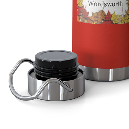Autumn Leaves Quote Bottle — 22oz Copper Vacuum Insulated Bottle