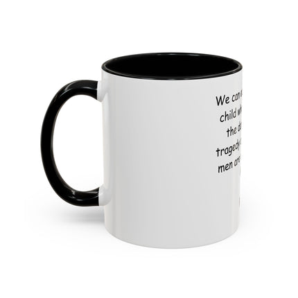 Plato Quote Accent Coffee Mug - "Afraid of the Light" Philosophical Ceramic Mug