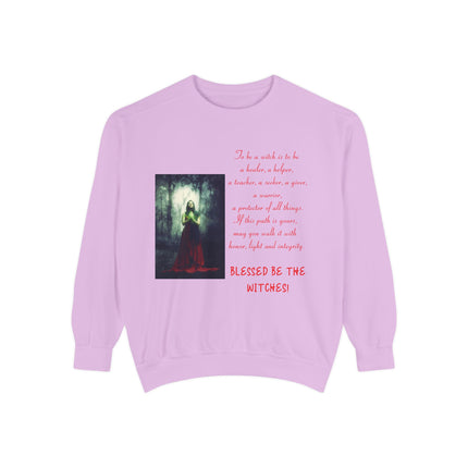 Blessed Be The Witches Sweatshirt - Unisex Garment-Dyed Style