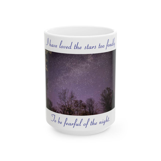 Inspirational Starry Night Ceramic Mug - 15oz