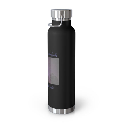 Starry Night Insulated Water Bottle - 22oz, Inspirational Quote