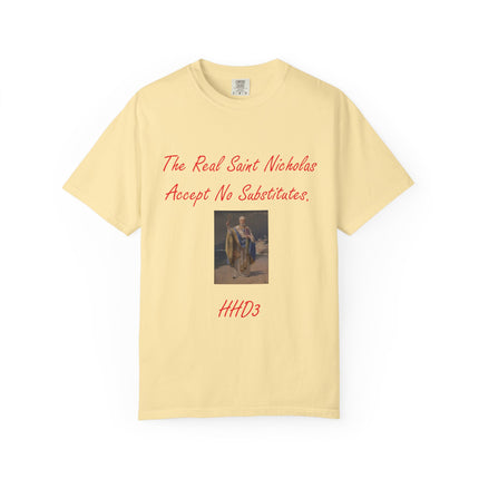 Unisex Garment-Dyed T-shirt - The Real Saint Nicholas Design