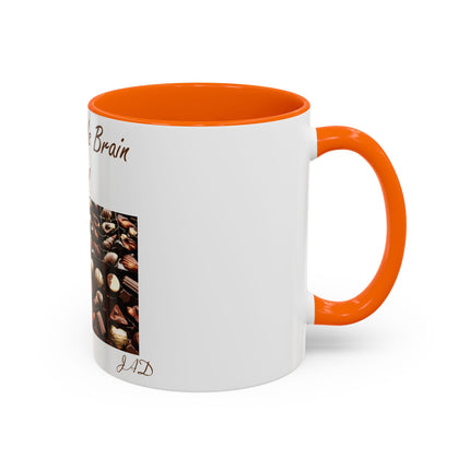 Chocolate Is Brain Fuel Accent Mug – 11oz – Sweet & Smart Gift