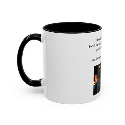 Book Lover Coffee Mug — "You Don’t Have to Burn Down the Library" Accent Mug