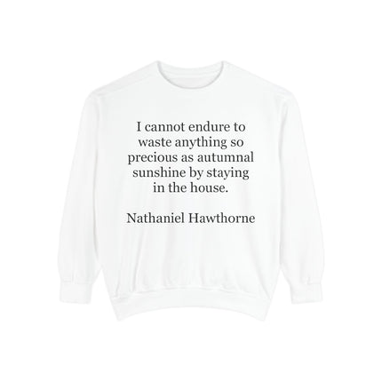 Sweatshirt — Nathaniel Hawthorne Autumn Quote Cozy Pullover