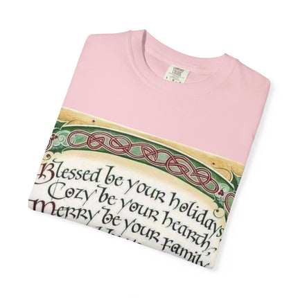 Blessed Be Your Holiday Unisex Garment-Dyed T-Shirt