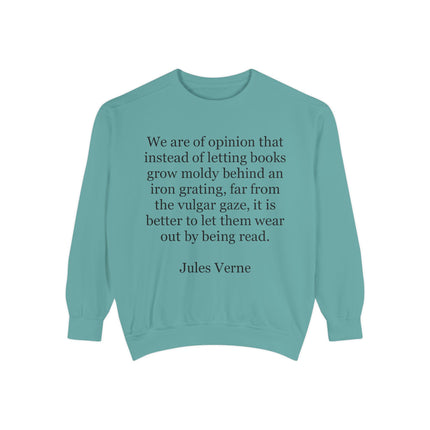 Jules Verne Quote Sweatshirt — Literary Quote Crewneck for Book Lovers