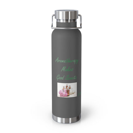 Aromatherapy Insulated Water Bottle - 22oz - Positive Vibes for Wellness
