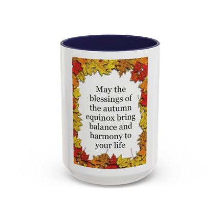 Autumn Equinox Coffee Mug – "May the blessings of the autumn equinox bring balance and harmony to your life"