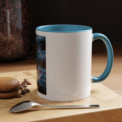 Moonlit Cat Coffee Mug — Whimsical Night Sky Art for Cat Lovers (11/15oz)