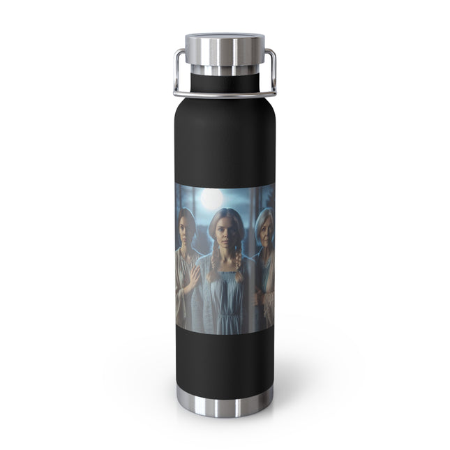 Mystical Copper Flask – 22oz Insulated Bottle with Wiccan Charm