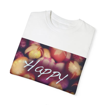 Ostara Celebration Tee – Unisex Garment-Dyed Shirt with Egg Motif